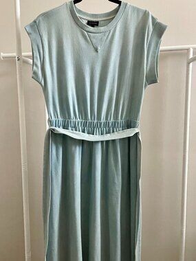 Who What Wear Sleeveless Midi Sweatshirt Dress - Size Small